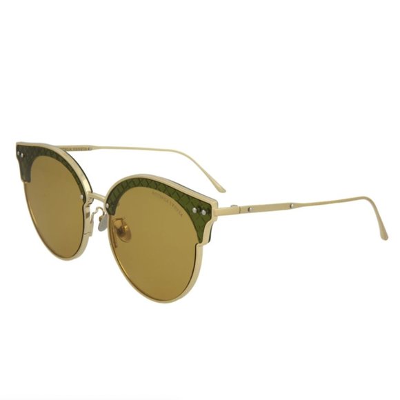 Bottega Veneta Women's Gold Metal Sunglasses! - Picture 1 of 4